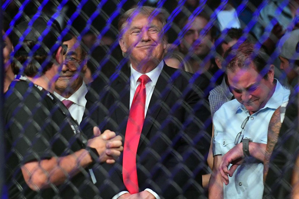 UFC Crowd ERUPTS When Donald Trump Enters To Sit Cage-Side! (Video)