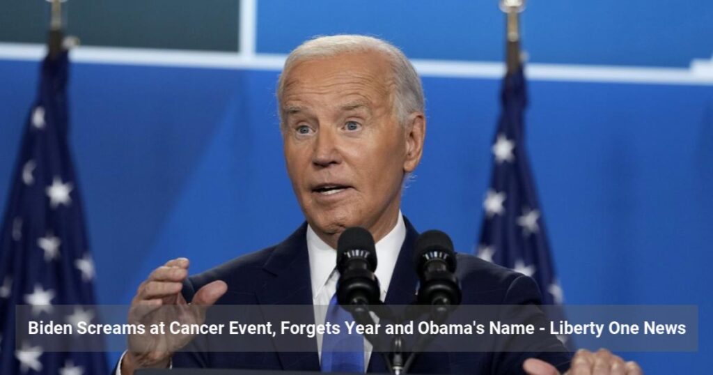 Biden Screams at Cancer Event, Forgets Year and Obama’s Name