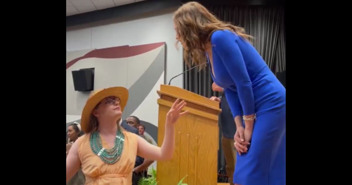 Nancy Mace Confronted by ‘Transgender’ Student, His Voice Drops an Octave When She Refuses to Apologize